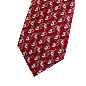 Vineyard Vines Snowboard Tie Red Silk Snow Winter Business Preppy Work